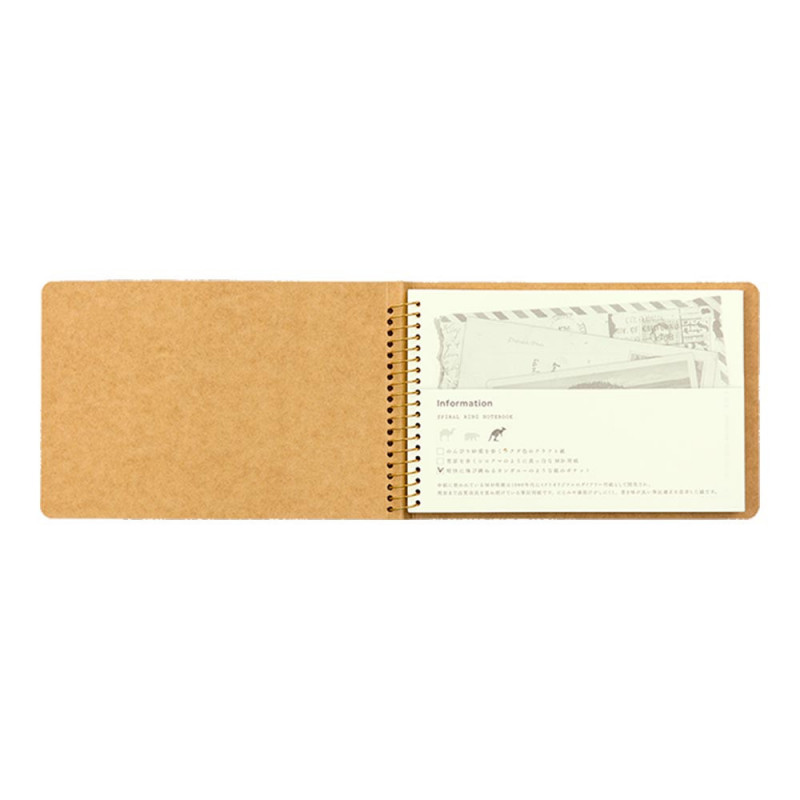 TRC SPIRAL NOTEBOOK B6 BLANK PAPER POCKE TRC SPIRAL NOTEBOOK B6 BLANK PAPER POCKE
