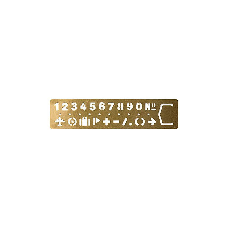 BRASS TEMPLATE BOOKMARK NUMBER BRASS TEMPLATE BOOKMARK NUMBER