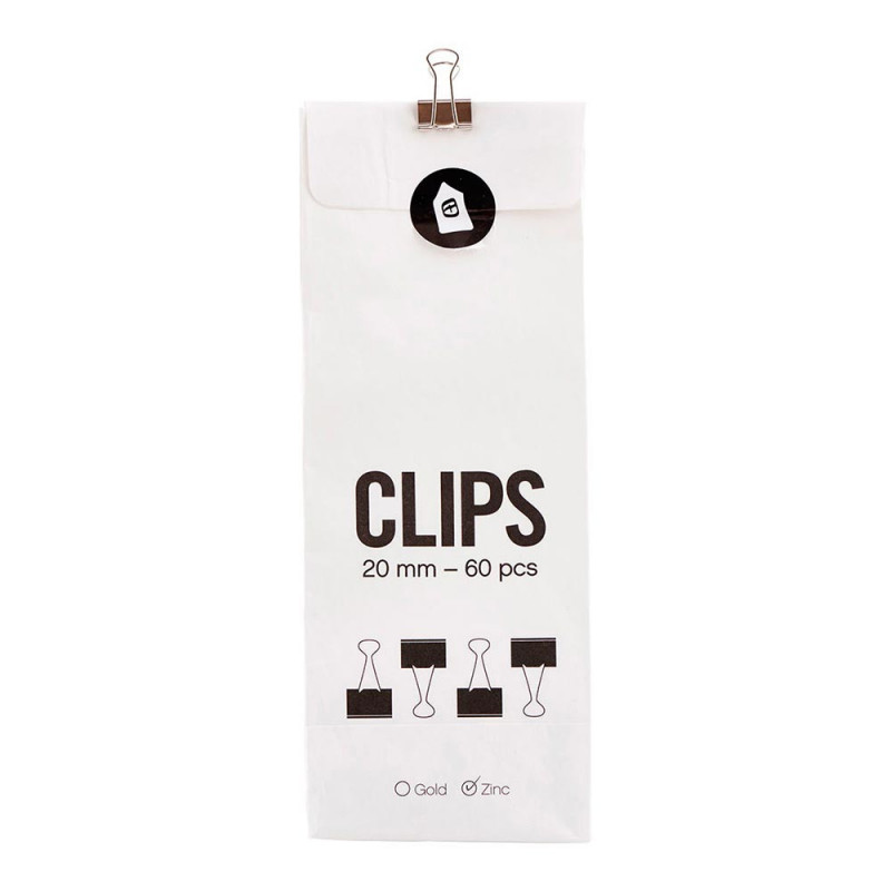 CLIPS ZINC 20MM 60PCS CLIPS ZINC 20MM 60PCS