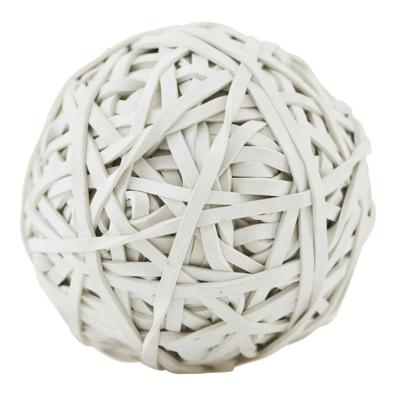 BOLA DE GOMAS BLANCAS ELÁSTICAS BOLA DE GOMAS BLANCAS ELÁSTICAS