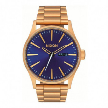 RELOJ SENTRY SS GOLD/BLUE SUNRAY