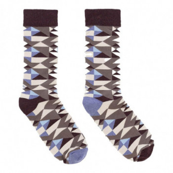 CALCETINES GEOMETRIC BLUE 41-45 T31