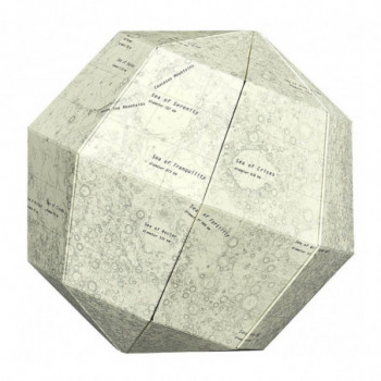 SECTIONAL MOON GLOBE BLANK THE PHASES OF THE MOON