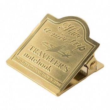 NOTEBOOK BRASS CLIP AIRPLANE
