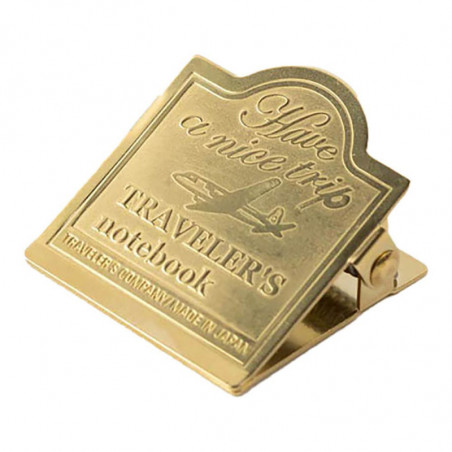 NOTEBOOK BRASS CLIP AIRPLANE