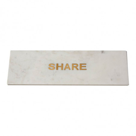 TABLA SHARE MARMOL BLANCO Y ORO