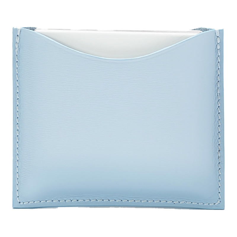 REFILLABLE FINE LEATHER COMPACT CASE