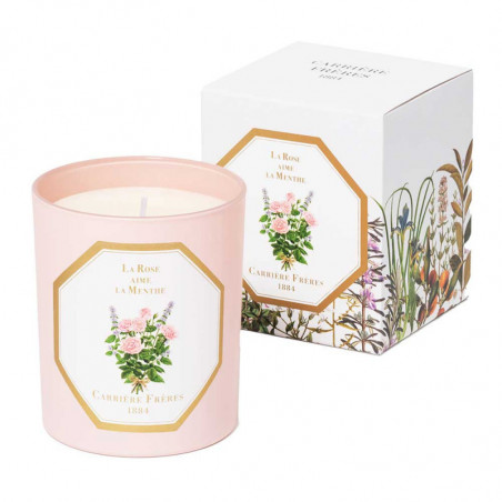 LA ROSE AIME LA MENTHE SCENTED CANDLE