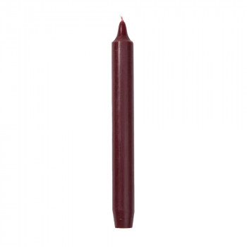 BURGUNDY MADELEINE TAPER CANDLE