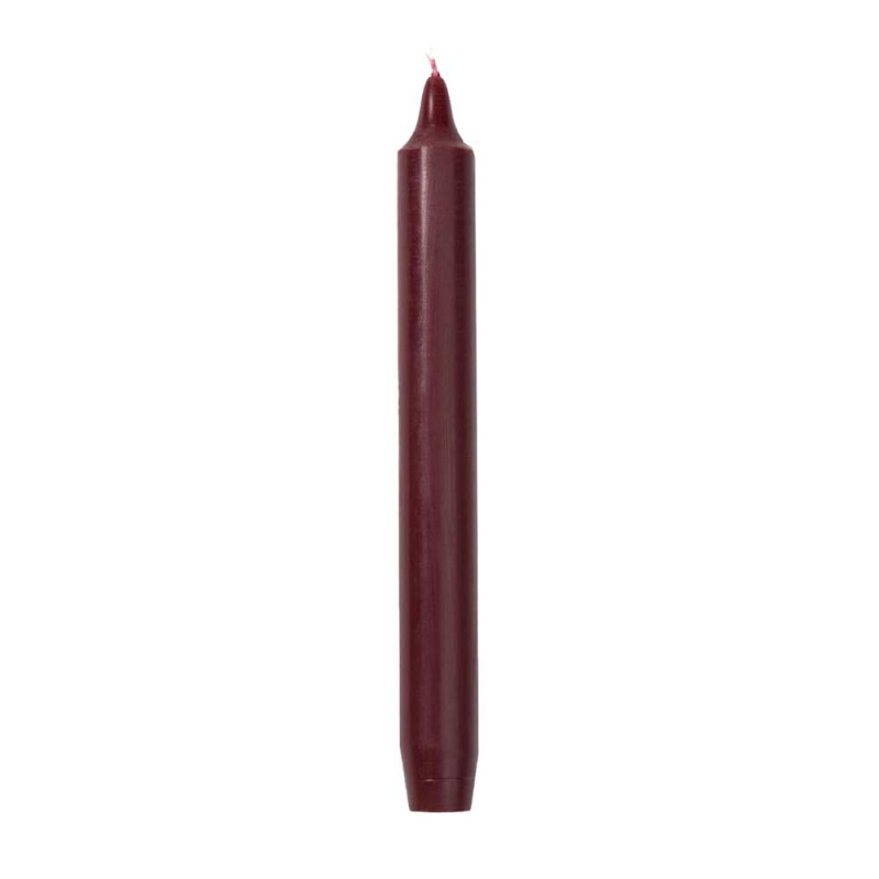 BURGUNDY MADELEINE TAPER CANDLE BURGUNDY MADELEINE TAPER CANDLE