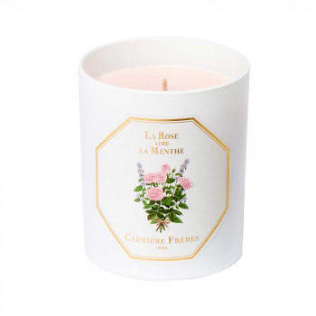 LA ROSE AIME LA MENTHE SCENTED CANDLE