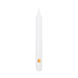 White Madeleine Taper Candle x6 | Trudon
