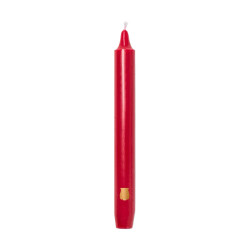Bright Red Madeleine Taper Candle x6 - Trudon