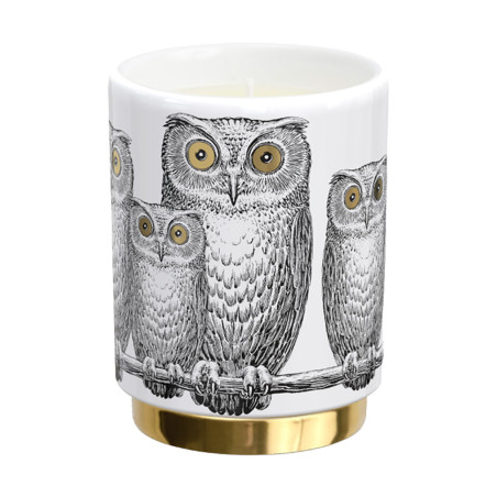 Civette XS Scented Candle Black/Gold | Fornasetti