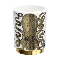 Polipo XS Scented Candle Black/Gold | Fornasetti