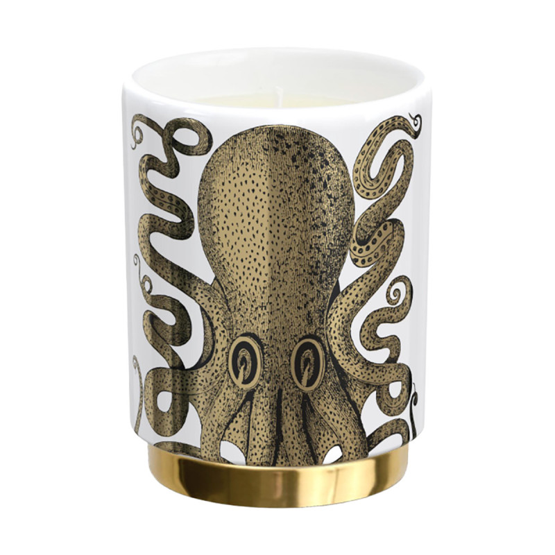 Polipo XS Scented Candle Black/Gold | Fornasetti