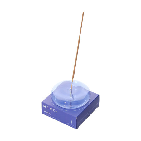 Blue Dimple Glass Incense Holder | MAEGEN