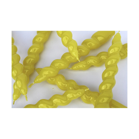 Yellow Spiral Taper Candle | MAEGEN