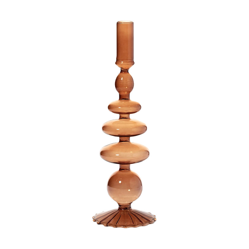 Champagne Taper Holder Coloured Glass | MAEGEN