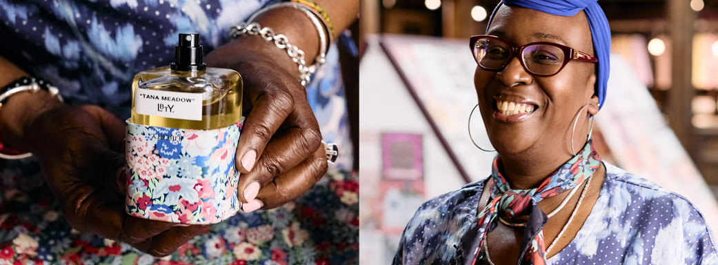 Tana Meadow de Liberty London: un homenaje perfumado a un universo de telas