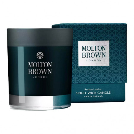 DARK LEATHER SCENTED CANDLE