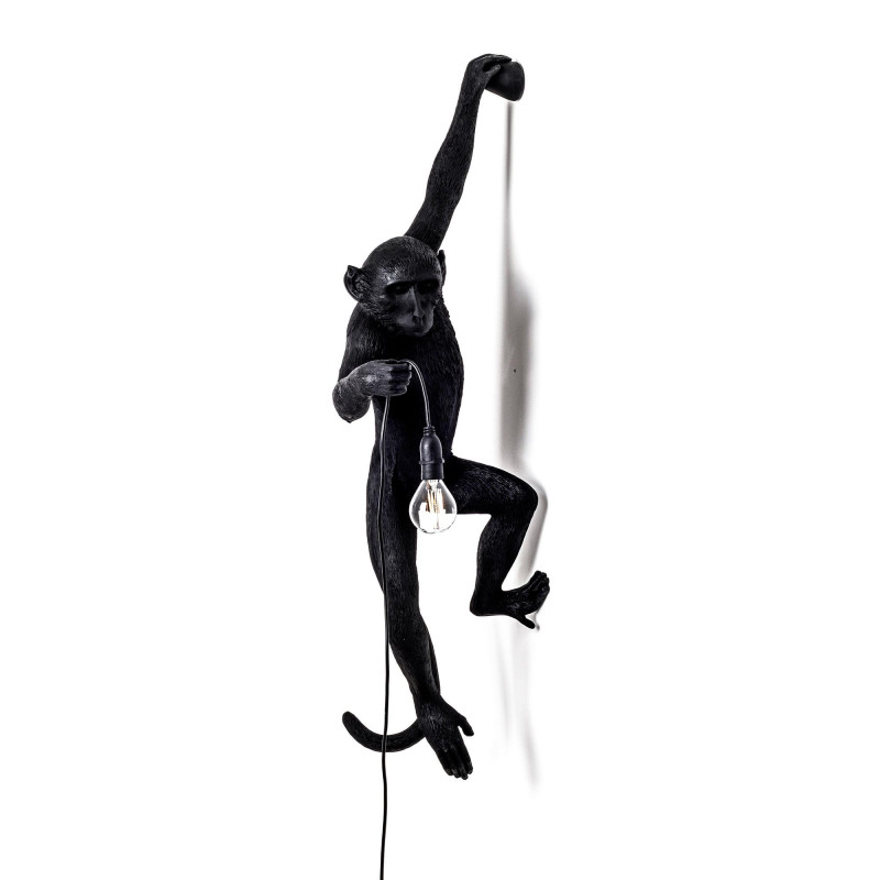 MONKEY LAMP COLGADO PARED NEGRO 14921