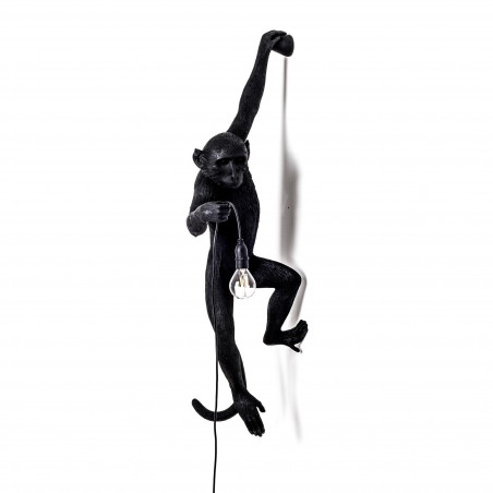 MONKEY LAMP COLGADO PARED NEGRO 14921