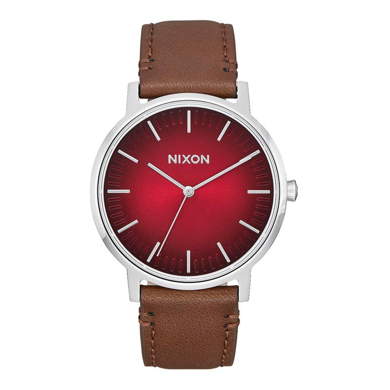 RELOJ PORTER LEATHER OXBLOOD OMBRE / TAUPE