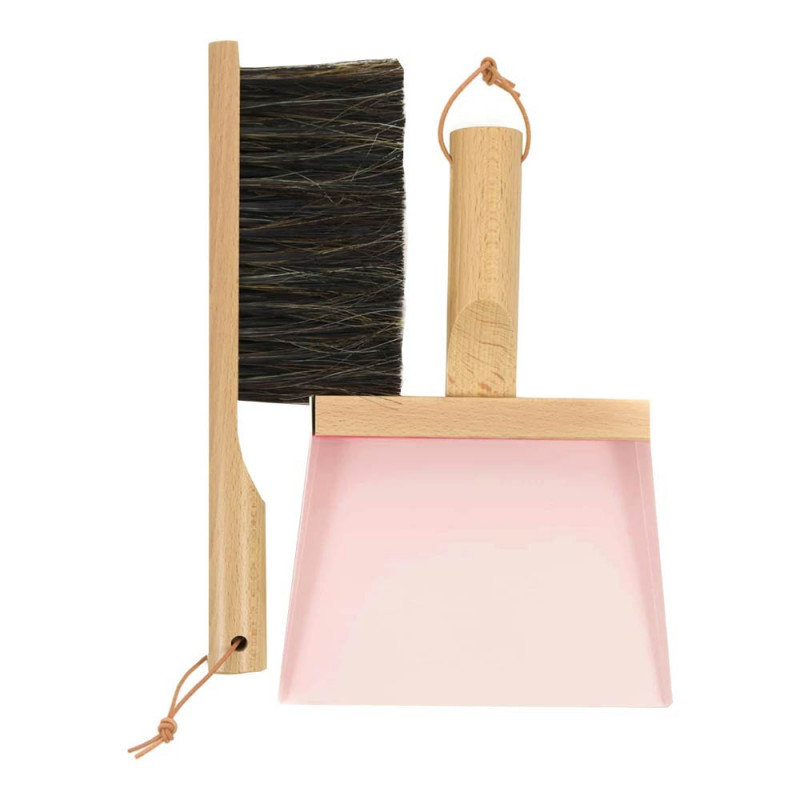 GIFTBOX DUSTPAN + HANDBRUSH PEACH
