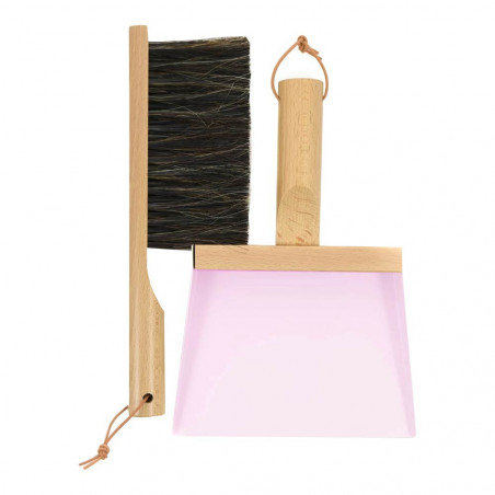GIFTBOX DUSTPAN + HANDBRUSH PINK