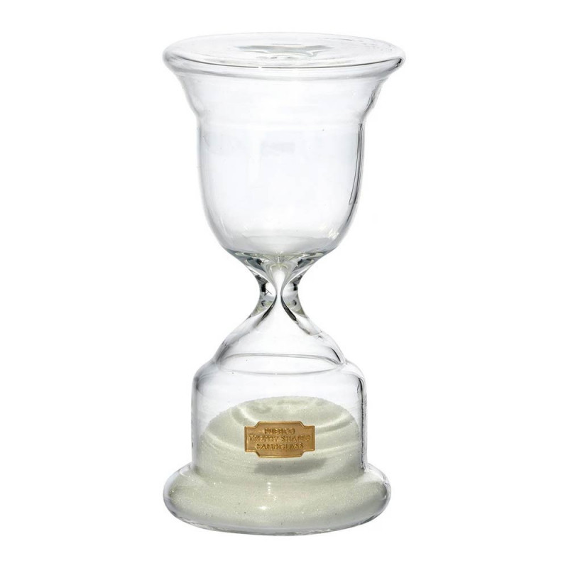 TROPHY SHAPED SANDGLASS WHITE N.2