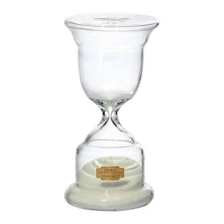 TROPHY SHAPED SANDGLASS WHITE N.2
