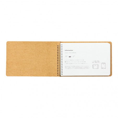 TRC SPIRAL NOTEBOOK B6 BLANK PAPER WHITE