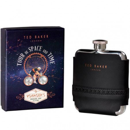 HIP FLASK BLACK CON FUNDA