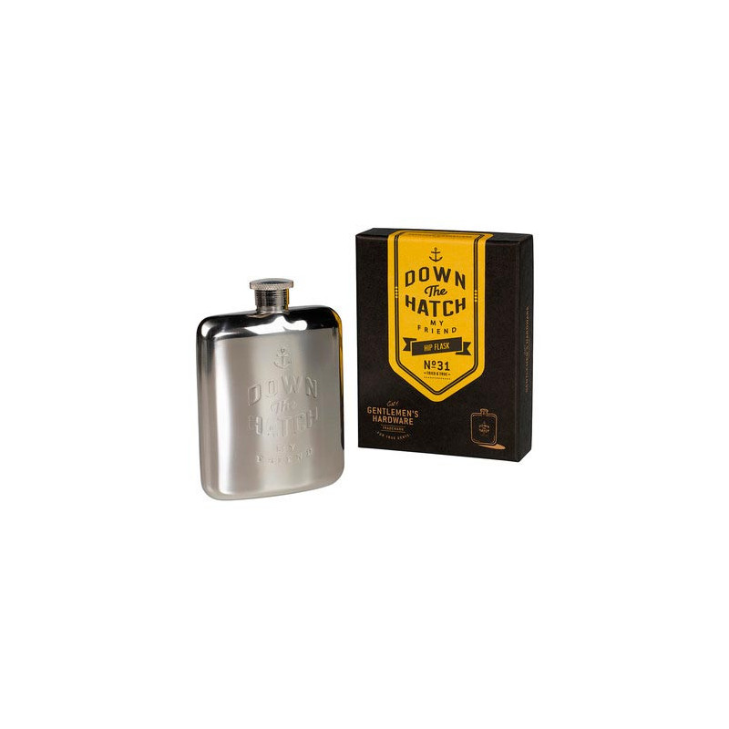 GENTLEMEN'S HARDWARE PETACA DOWN THE HATCH HIP FLA