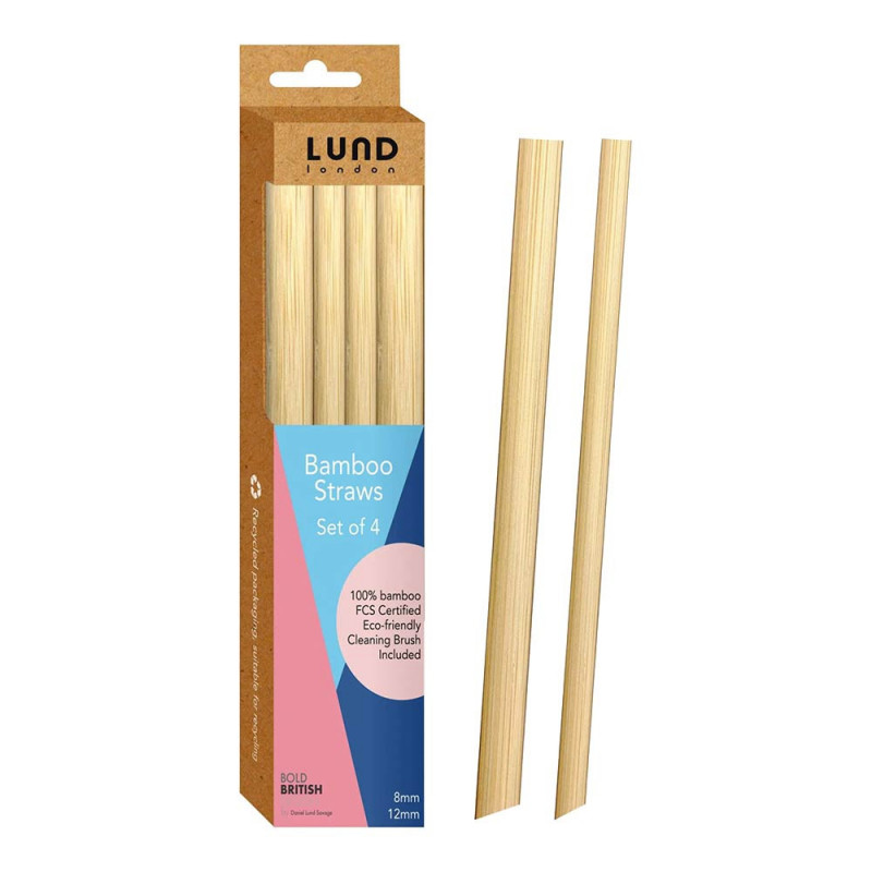 BAMBOO STRAWS MIXED SET OF 4