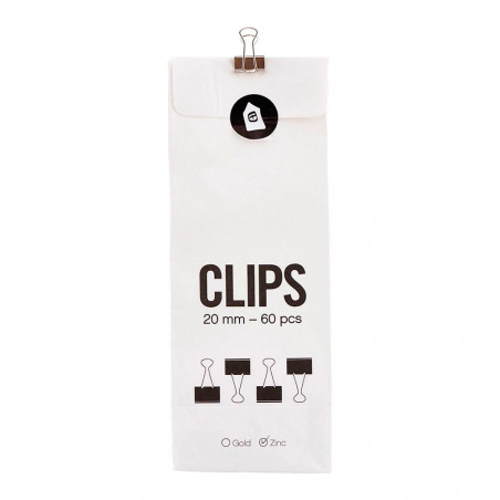 CLIPS ZINC 20MM 60PCS