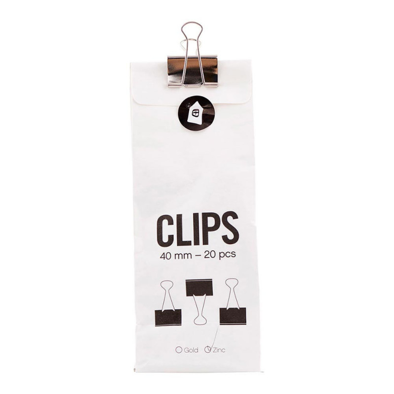 CLIPS ZINC 40MM 20PCS