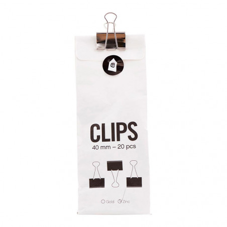 CLIPS ZINC 40MM 20PCS