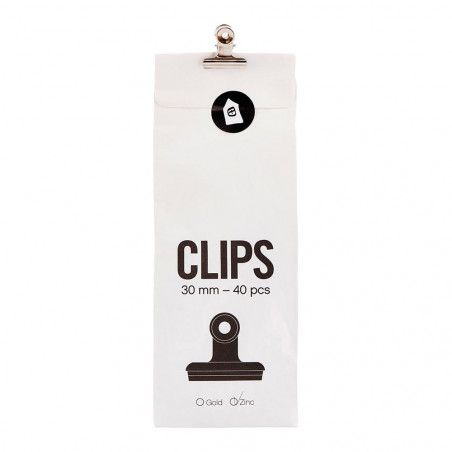 CLIPS ZINC 30MM 40PCS