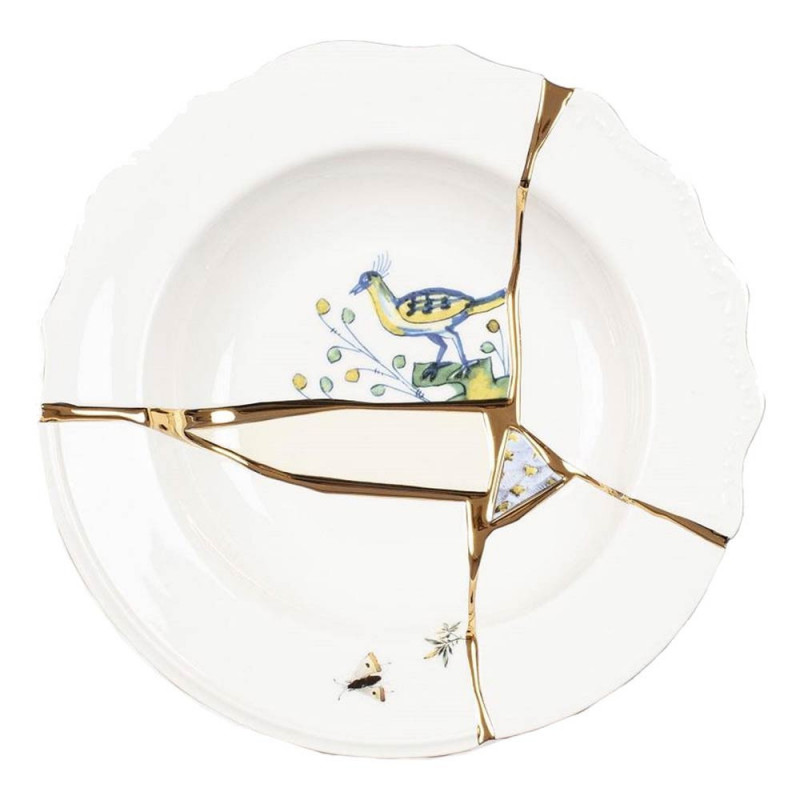 "KINTSUGI-n'1" SOUP BOWL IN  PORCELAIN