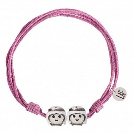 PULSERA PLAYMOBIL AJUSTABLE ELLAS MORADO TALLA S