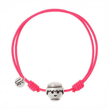 PULSERA PLAYMOBIL CALA AJUSTABLE CORDÓN ROSA S
