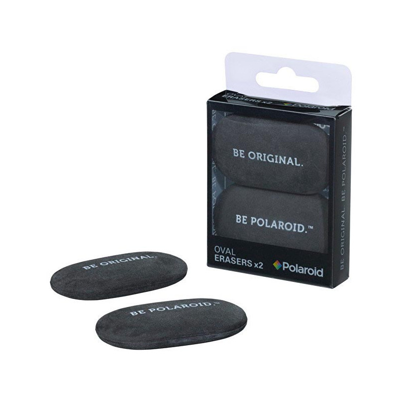 OVAL ERASER x2 BLACK