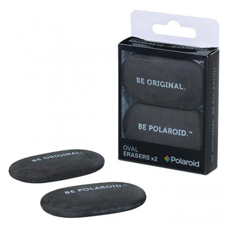 OVAL ERASER x2 BLACK