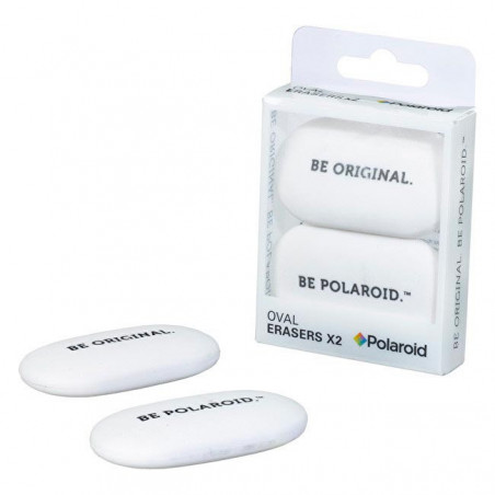OVAL ERASER x2 WHITE