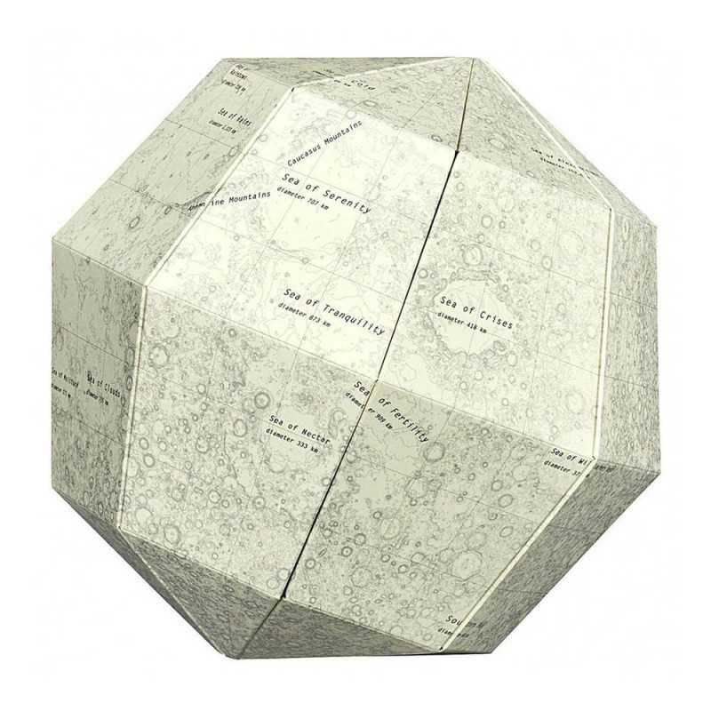 SECTIONAL MOON GLOBE BLANK THE PHASES OF THE MOON