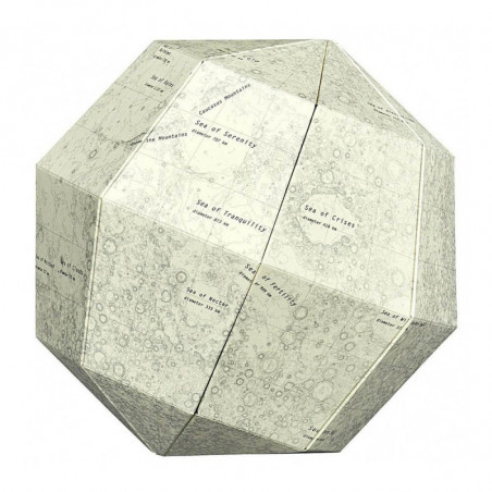 SECTIONAL MOON GLOBE BLANK THE PHASES OF THE MOON