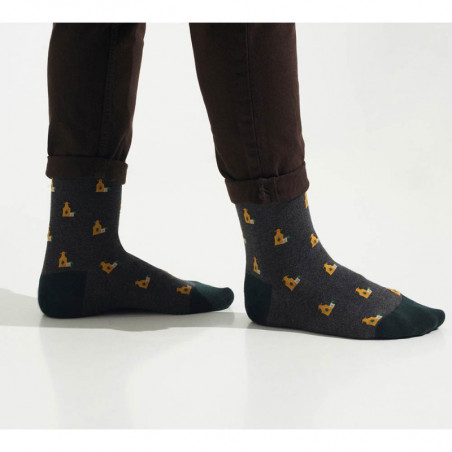 CALCETINES TEQUILA DARK GREY MELANGE 40-45