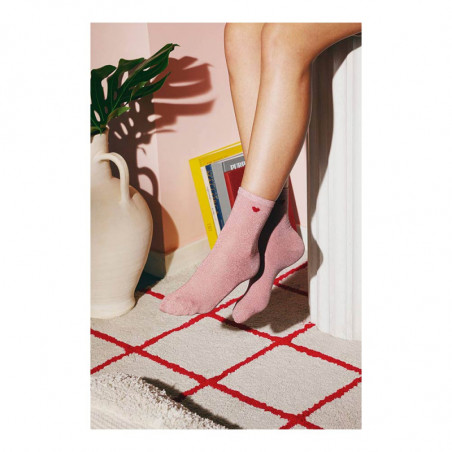 CALCETIN HEART PINK